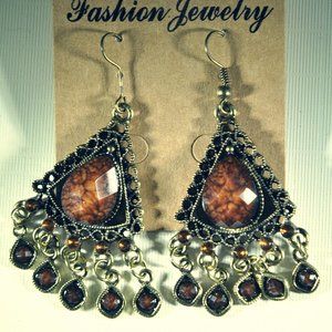Bohemian vintage style earrings